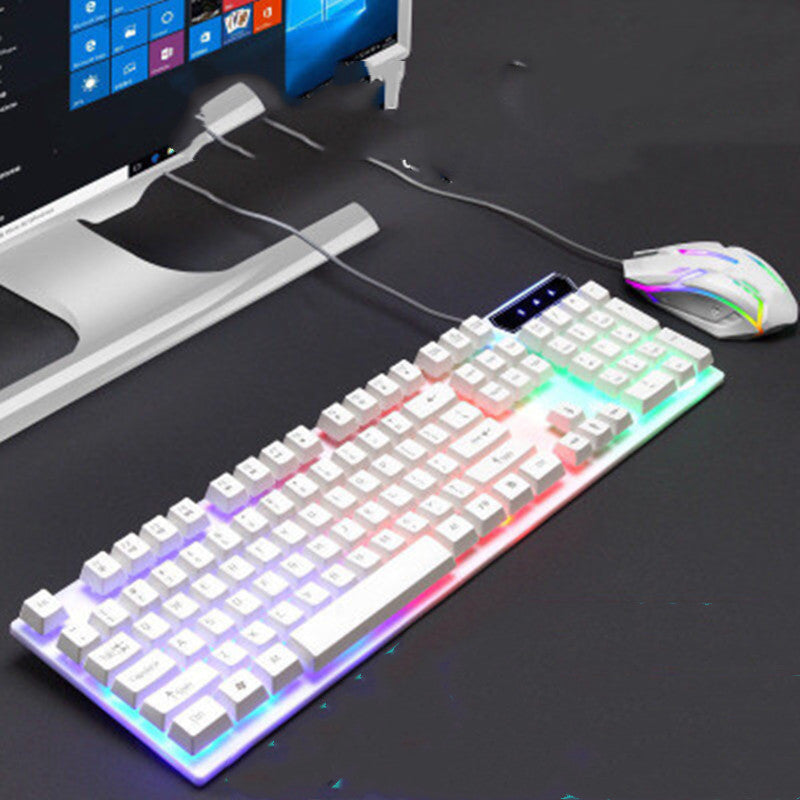 Elevate Your Workspace with the Boseton 8310 Backlit USB Wired Keyboard Mouse Combo